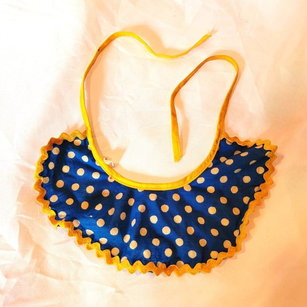 Vintage Mrs. Beasley Replacement Collar Bib for Full Size Doll Hong Kong Tag